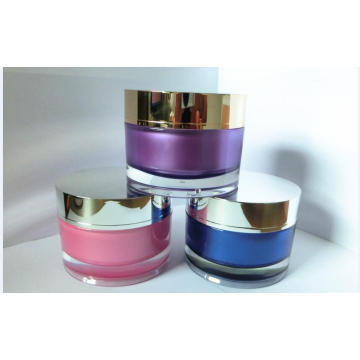 Double Wall Acrylic Cream Jar for Cosmetic Packaging